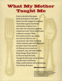 "What My Mother Taught Me," by Melody Lacina.